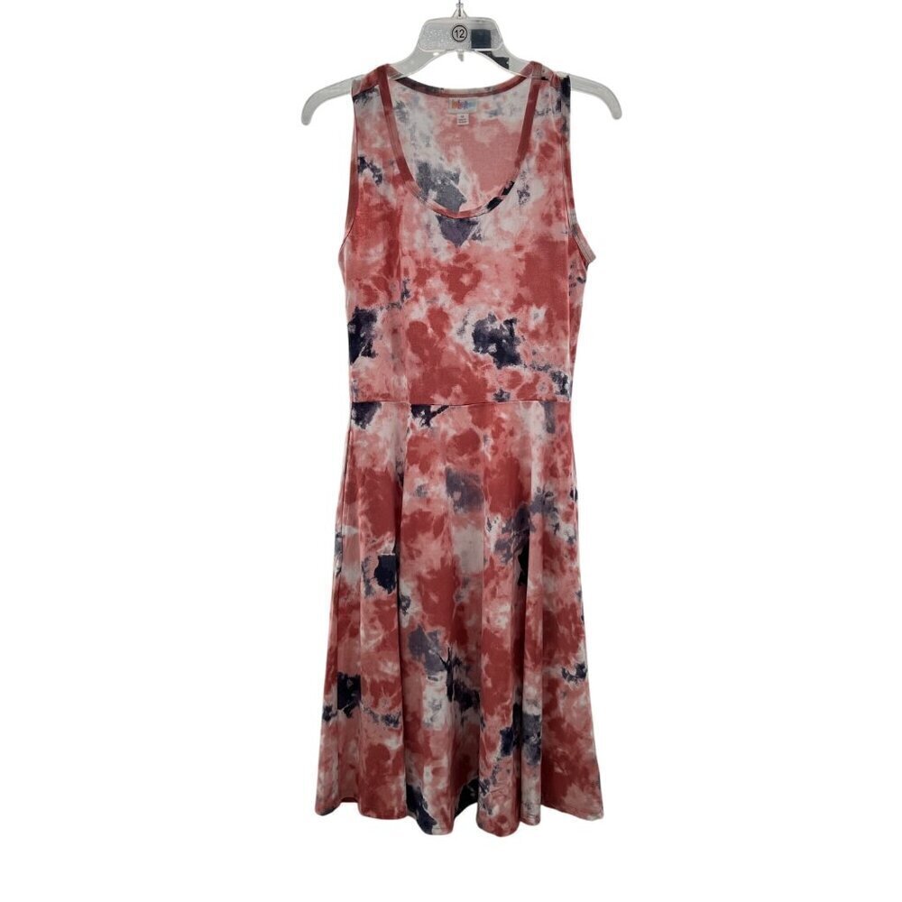 LuLaRoe Women's Tie Dye A-Line Sleeveless Dress Knee Length Size Medium New